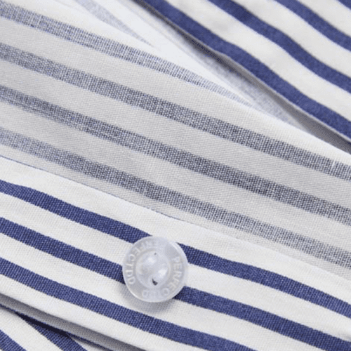 BlueStripeFranciPatentedHiddenButtonCloseUp