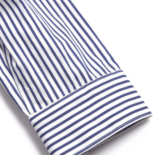 BlueStripeFranciSleeveDetail