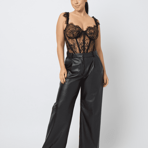 LaceBodysuit BlackFullBody