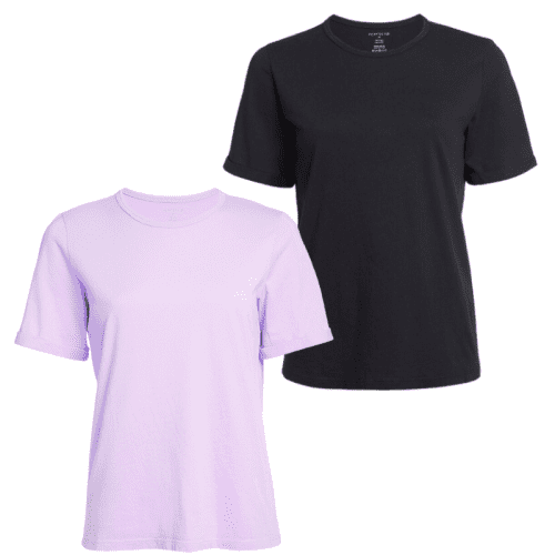 RolledSleeveT ShirtBundlePurple Black